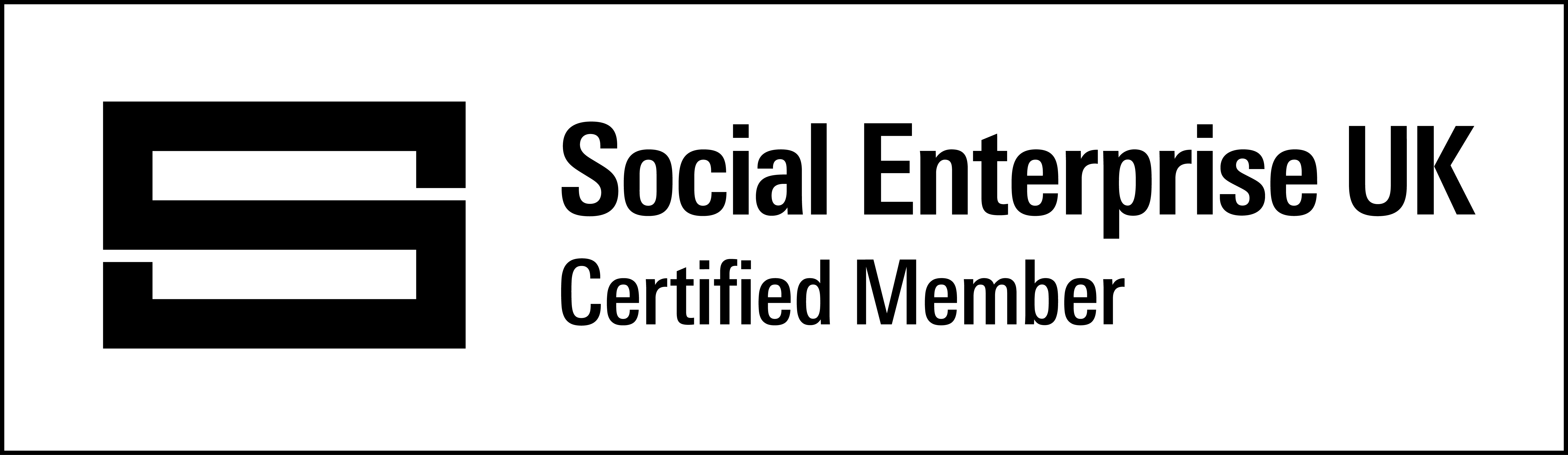 Certified Social Enterprise Badge - Black